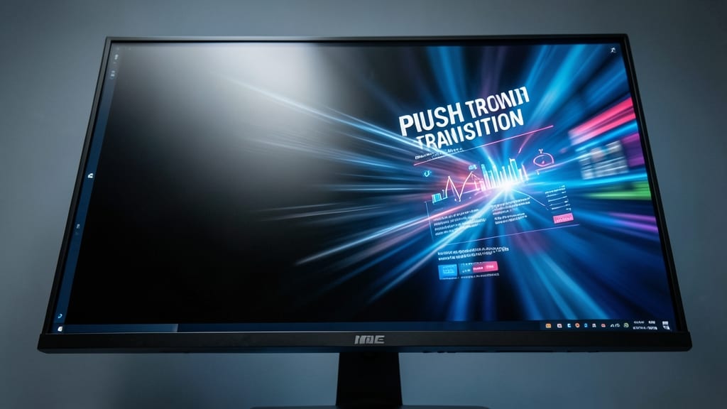 Push Transition for High-Energy Presentations
